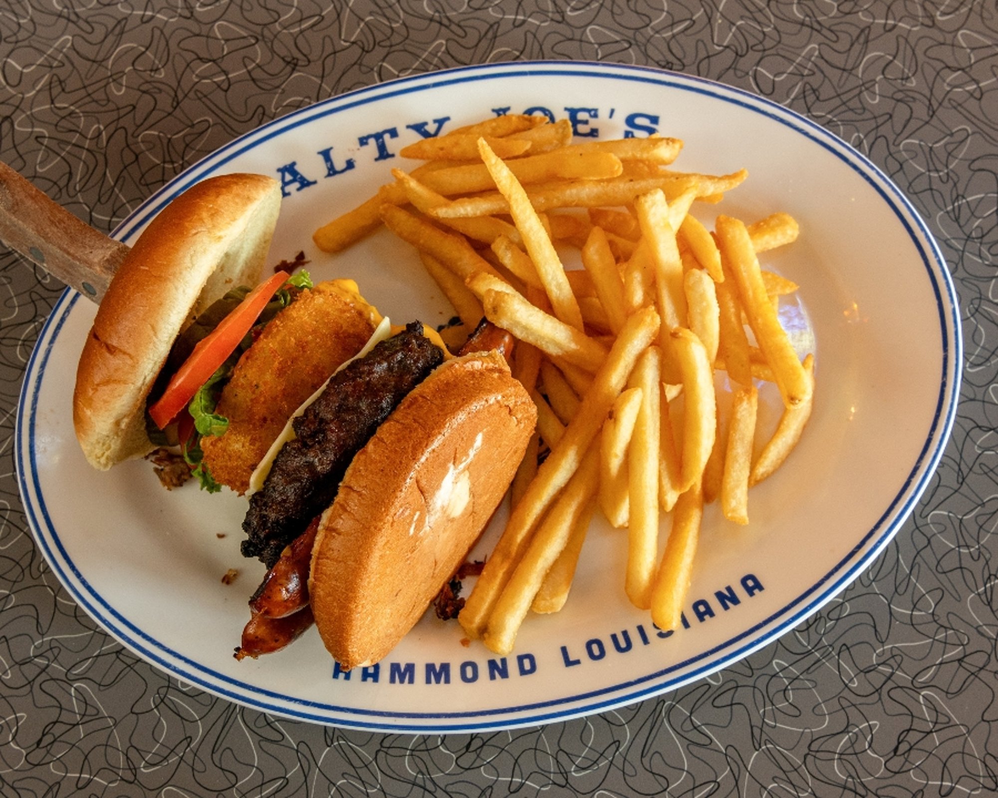 Messy Salty Burger