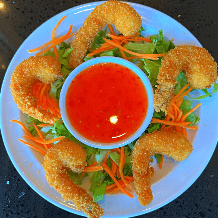 A8. Crispy Fried Shrimp (5 per order) (Tom Chien)