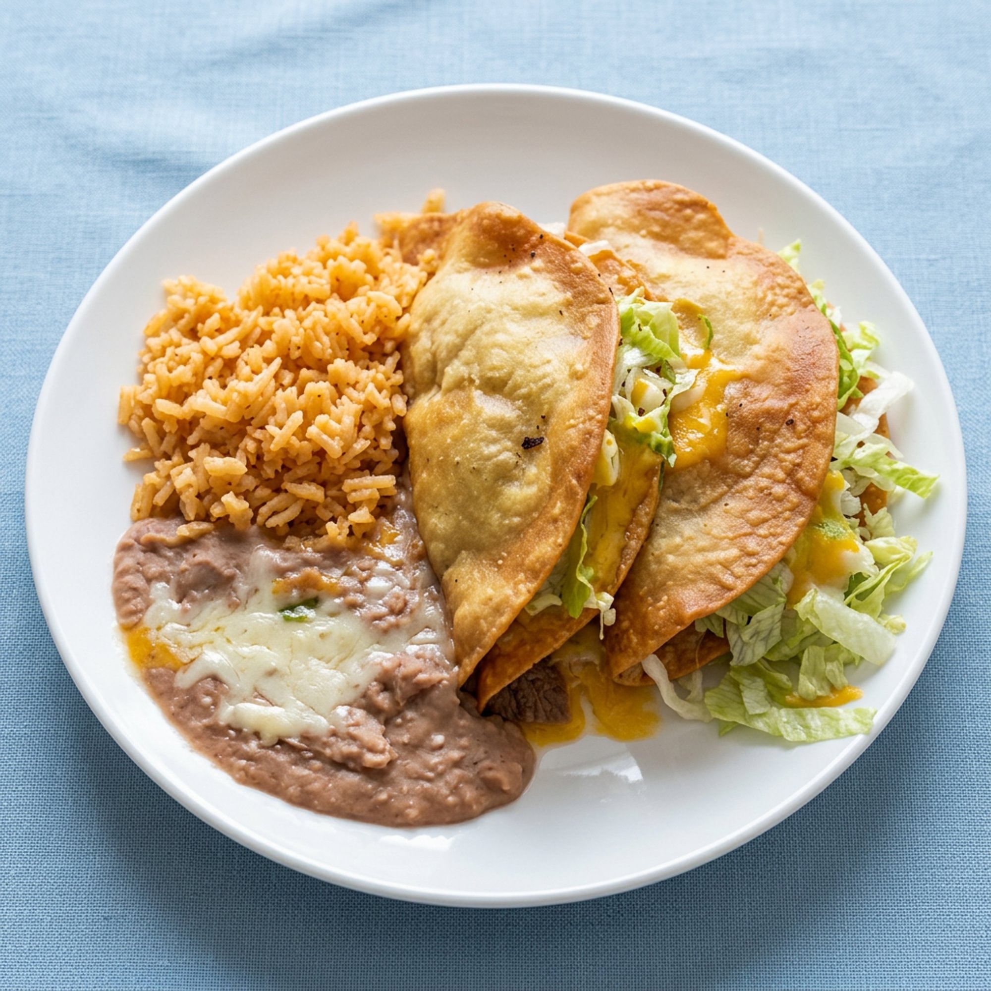 Beef Tacos with Fried Flour Shell
