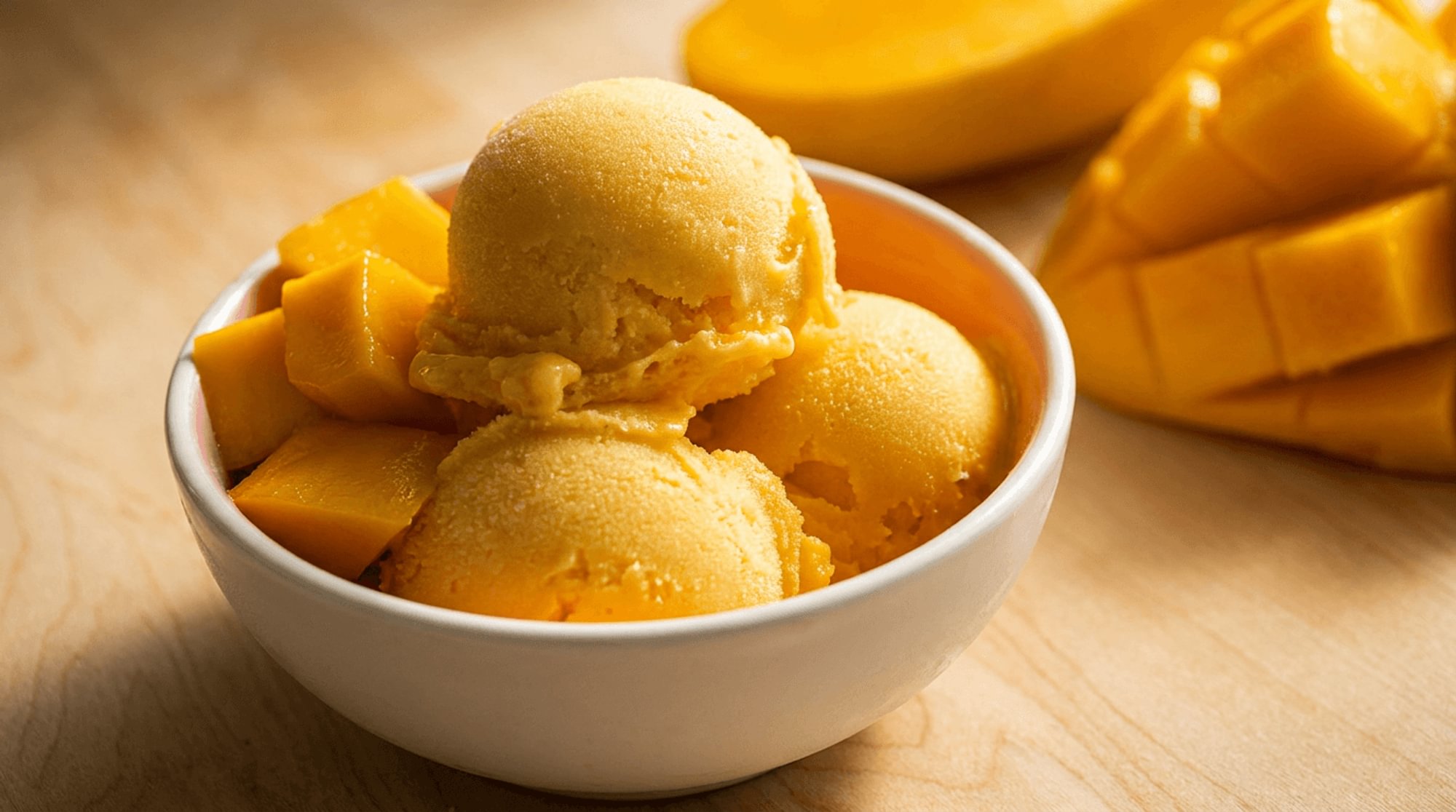 Mango Ice Cream (Home Made)