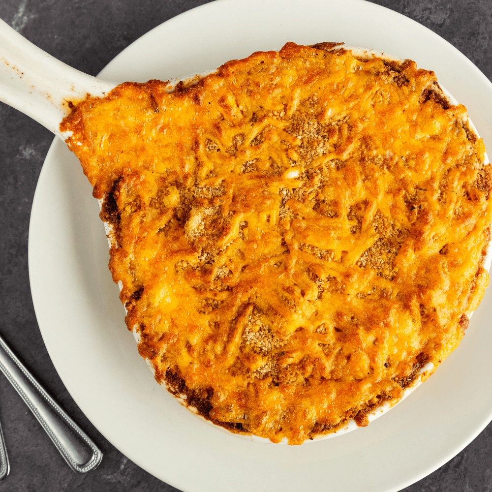 Three-Cheese Baked Macaroni