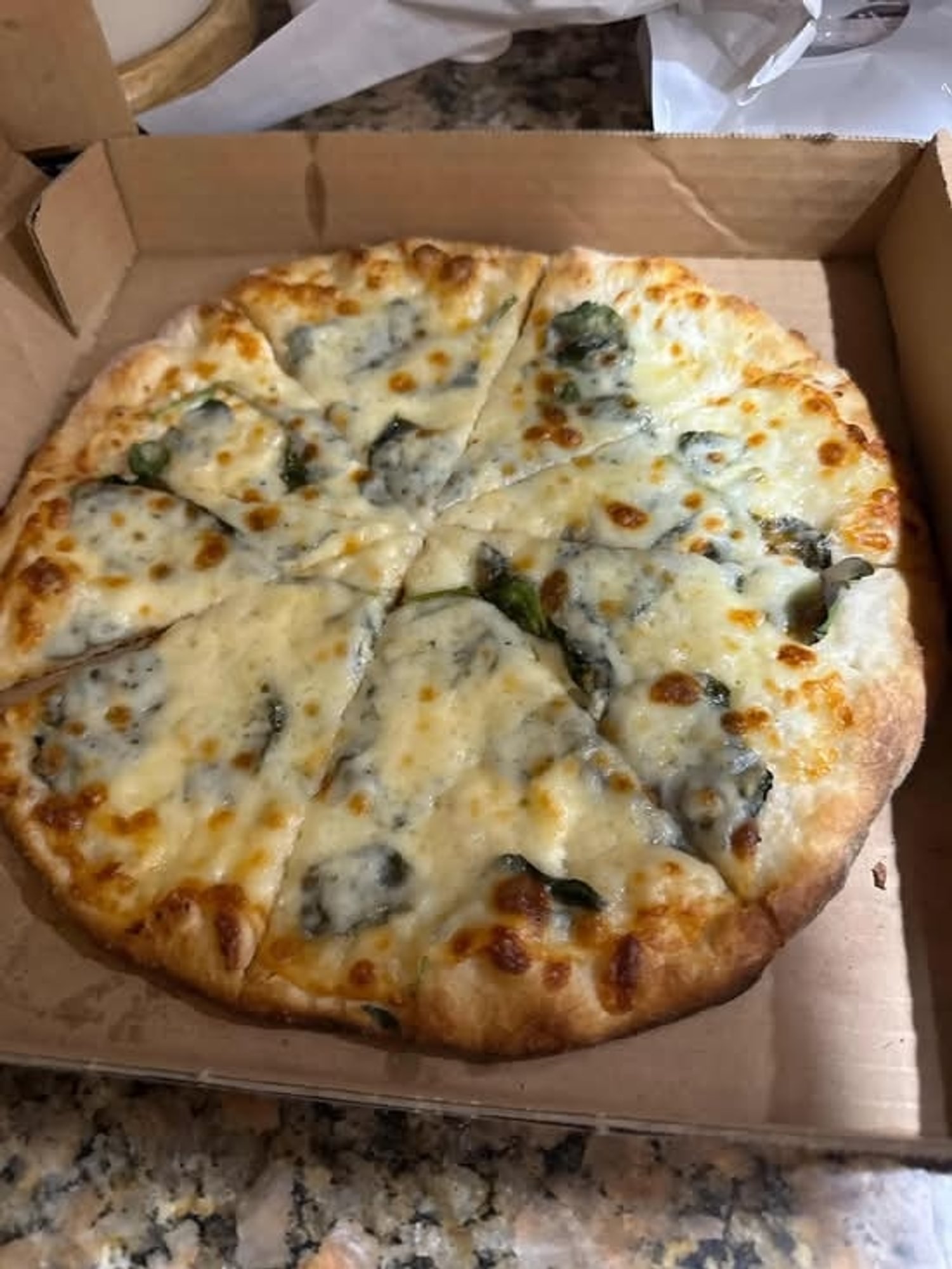 Ricotta, Mozzarella & Spinach Pizza (Small 10")