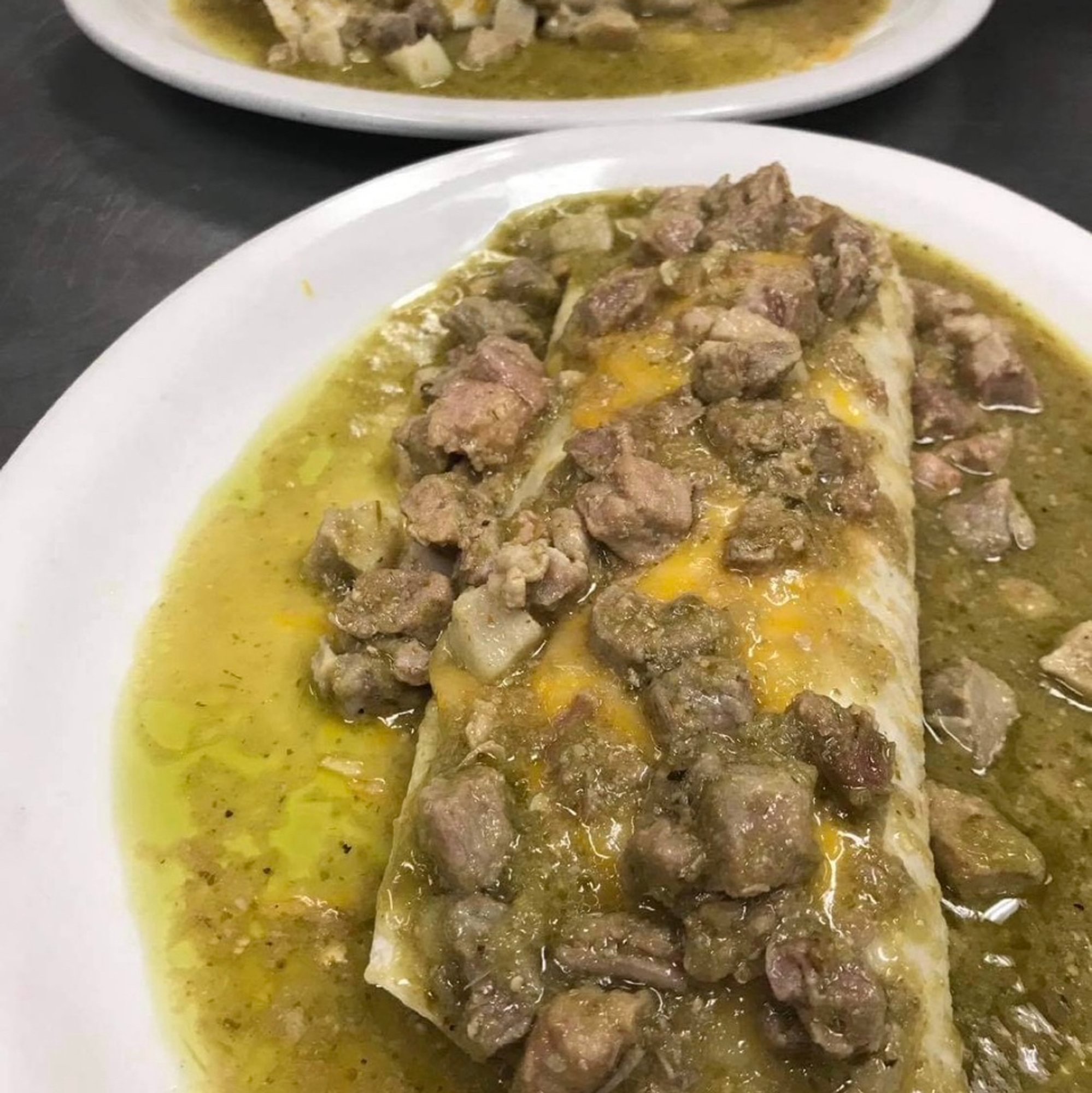 Pork Burrito in Green Sauce