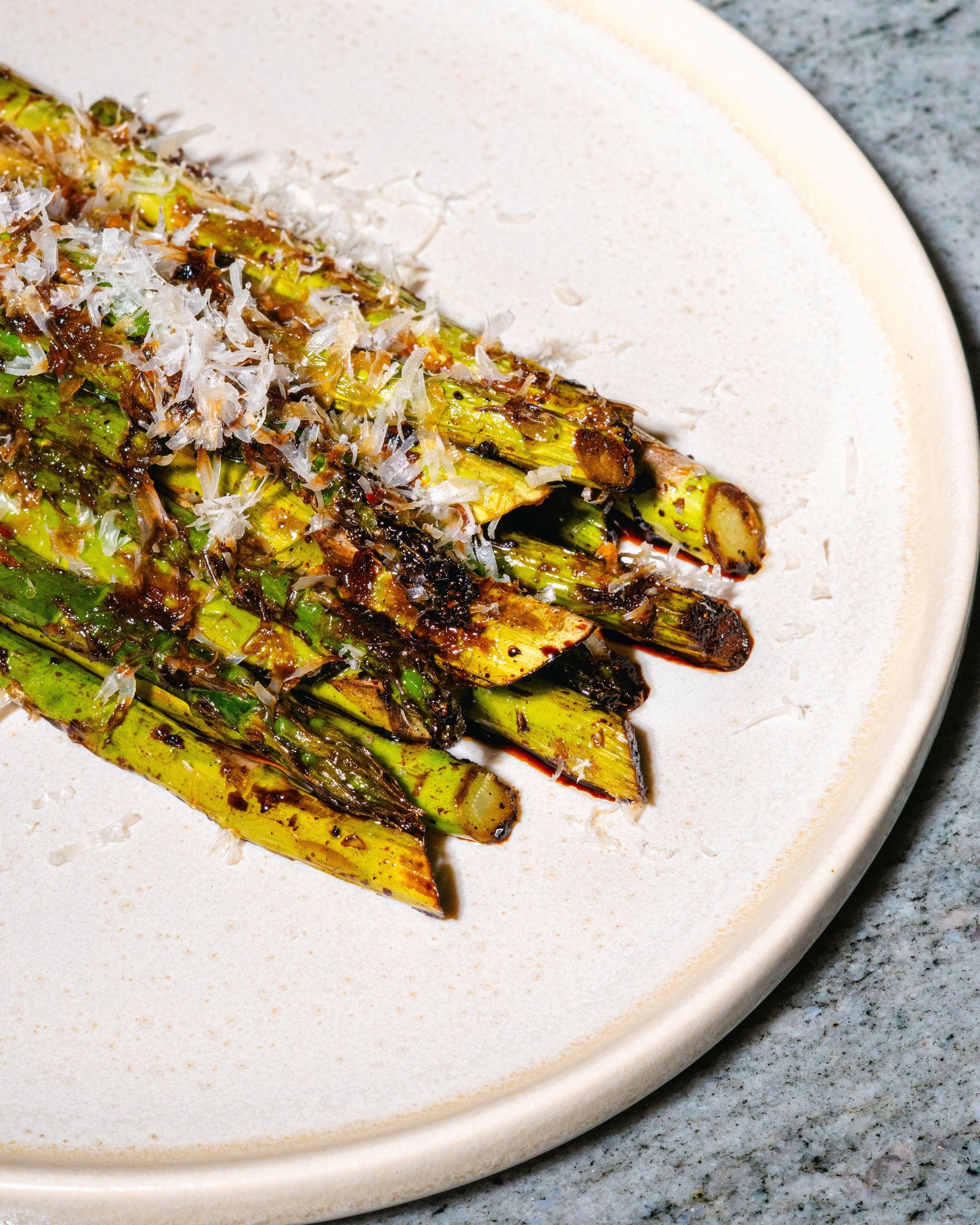 Charred Miso Glazed Asparagus