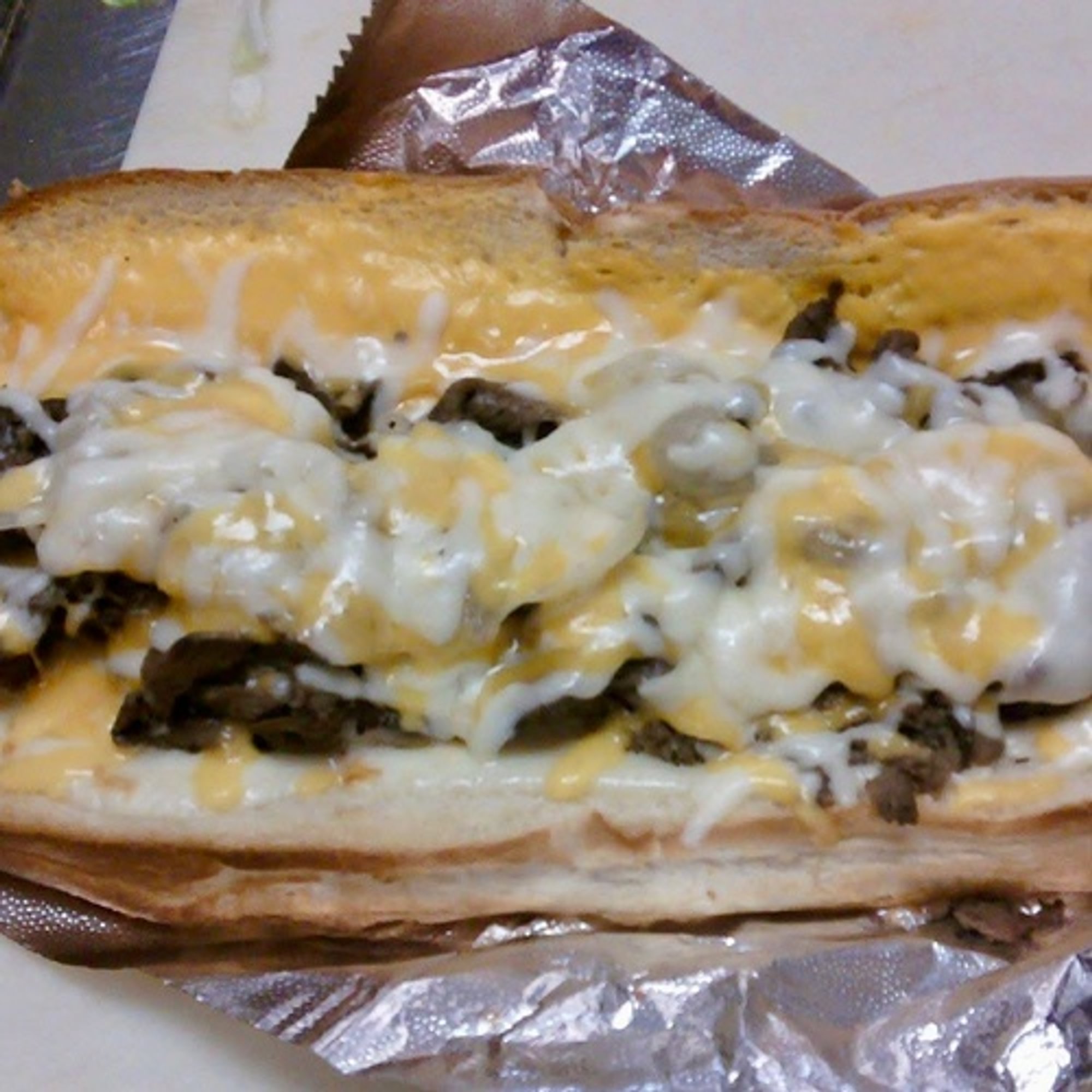 #15 Whole Cheese Steak Sub.