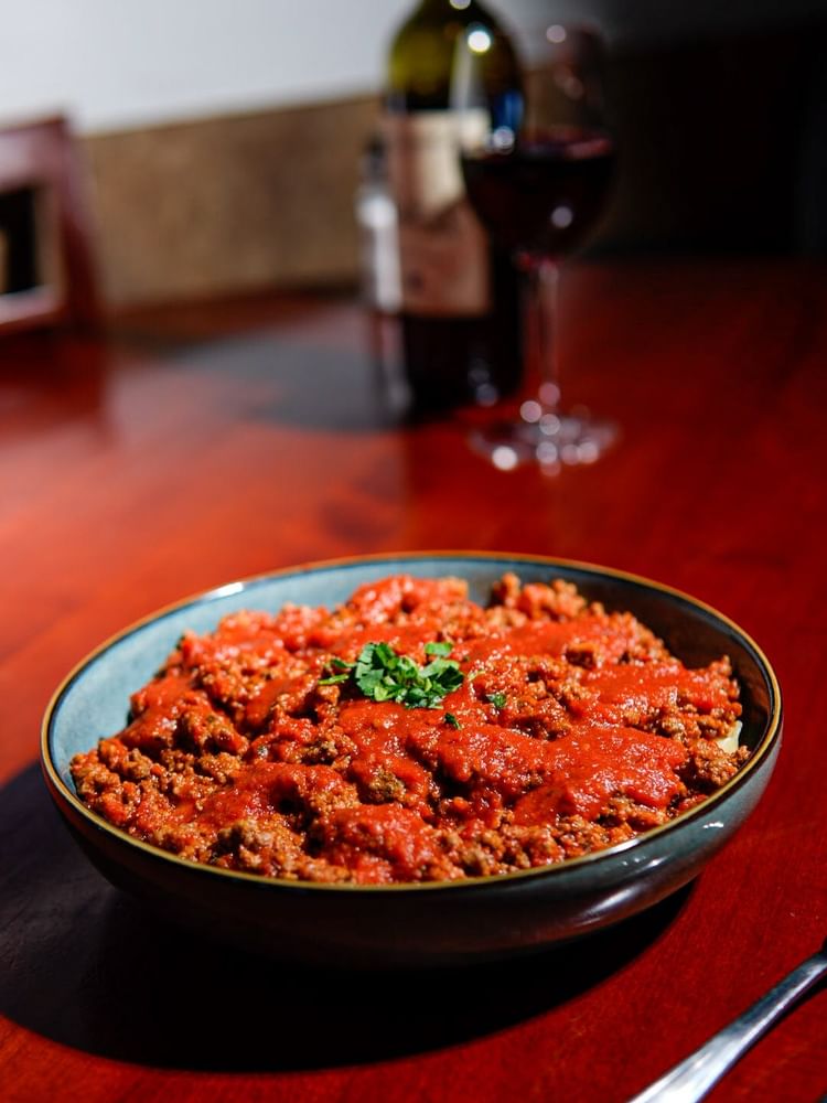 Penne with Bolognese