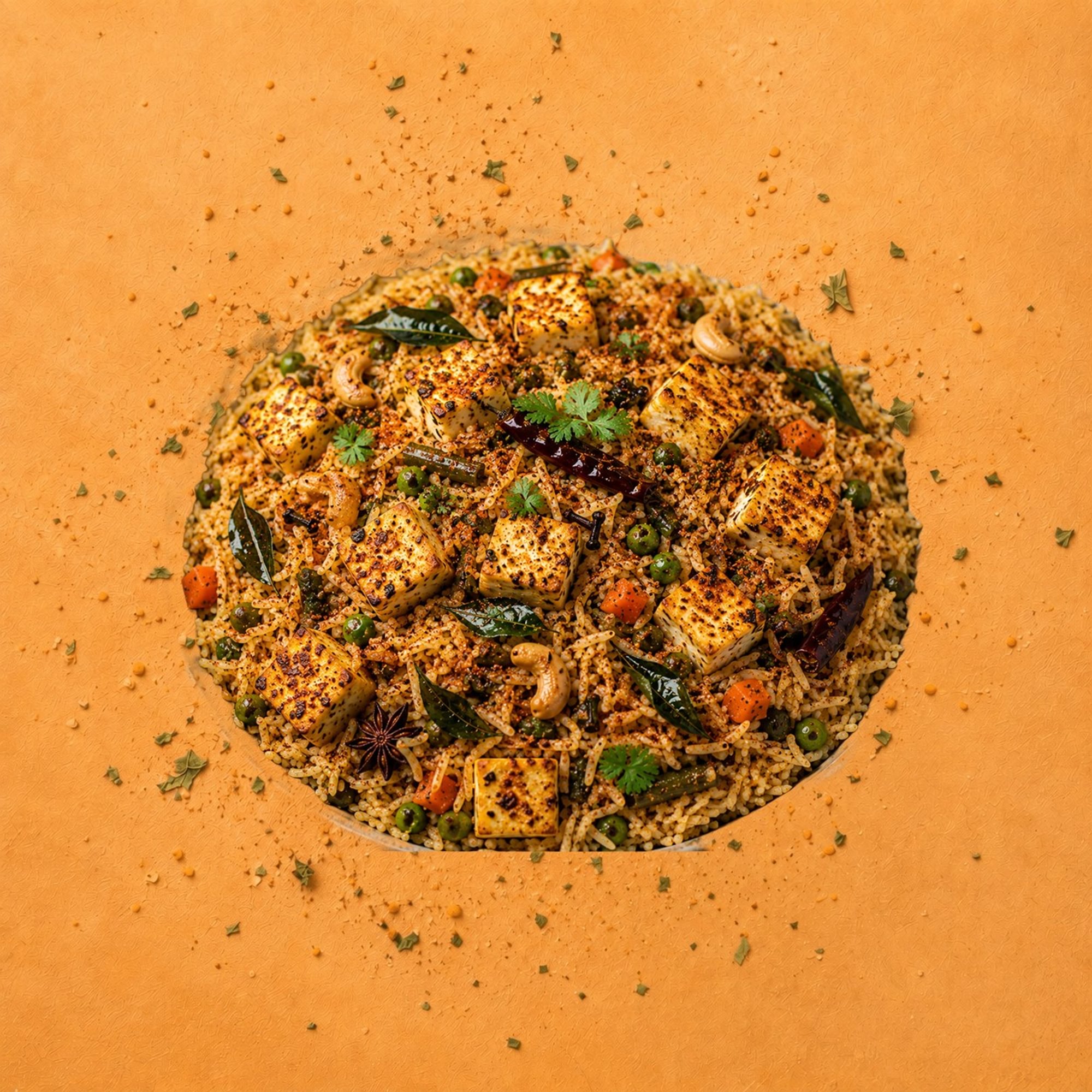 Karampodi Paneer Pulao
