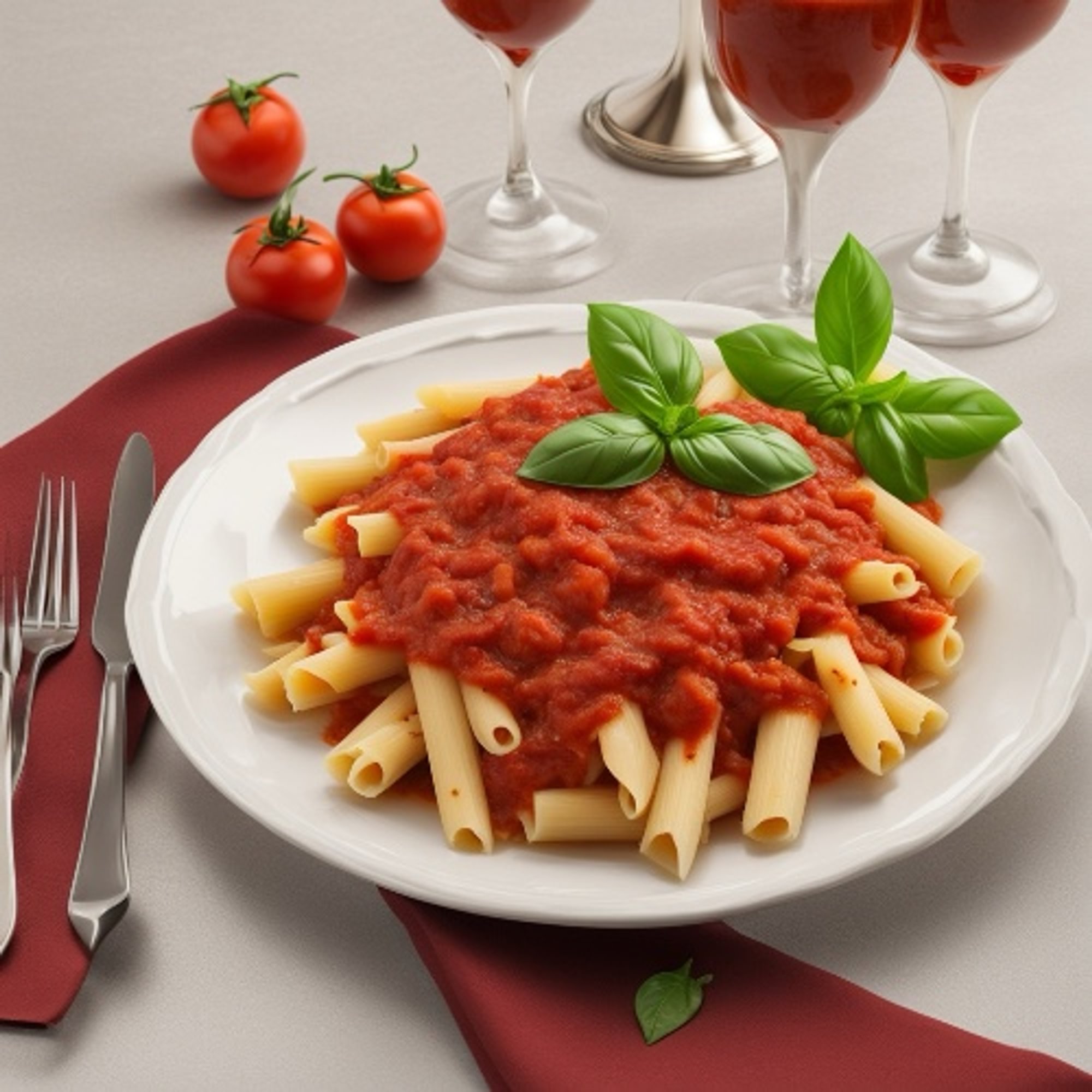 Ziti with Sauce