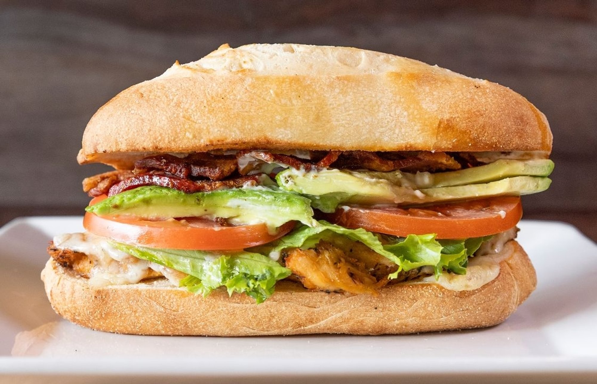 Grilled Chicken Avocado Club Sandwich
