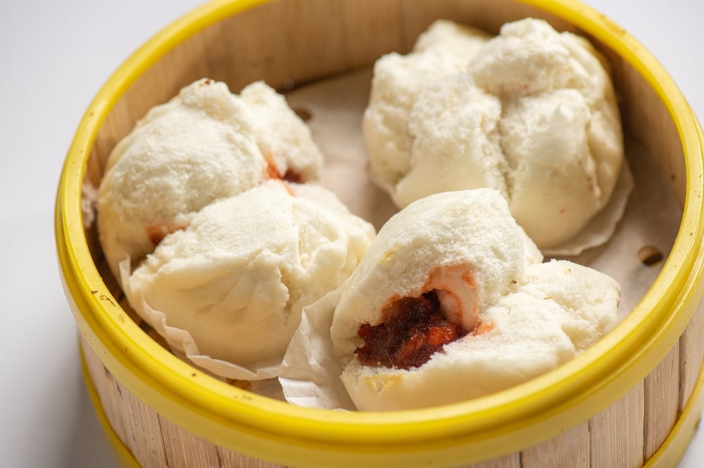 B-8 Roast Pork Bun (3 Pcs) 叉燒包
