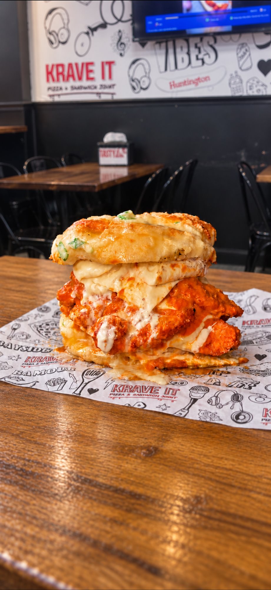 Giant Garlic Knot Sando