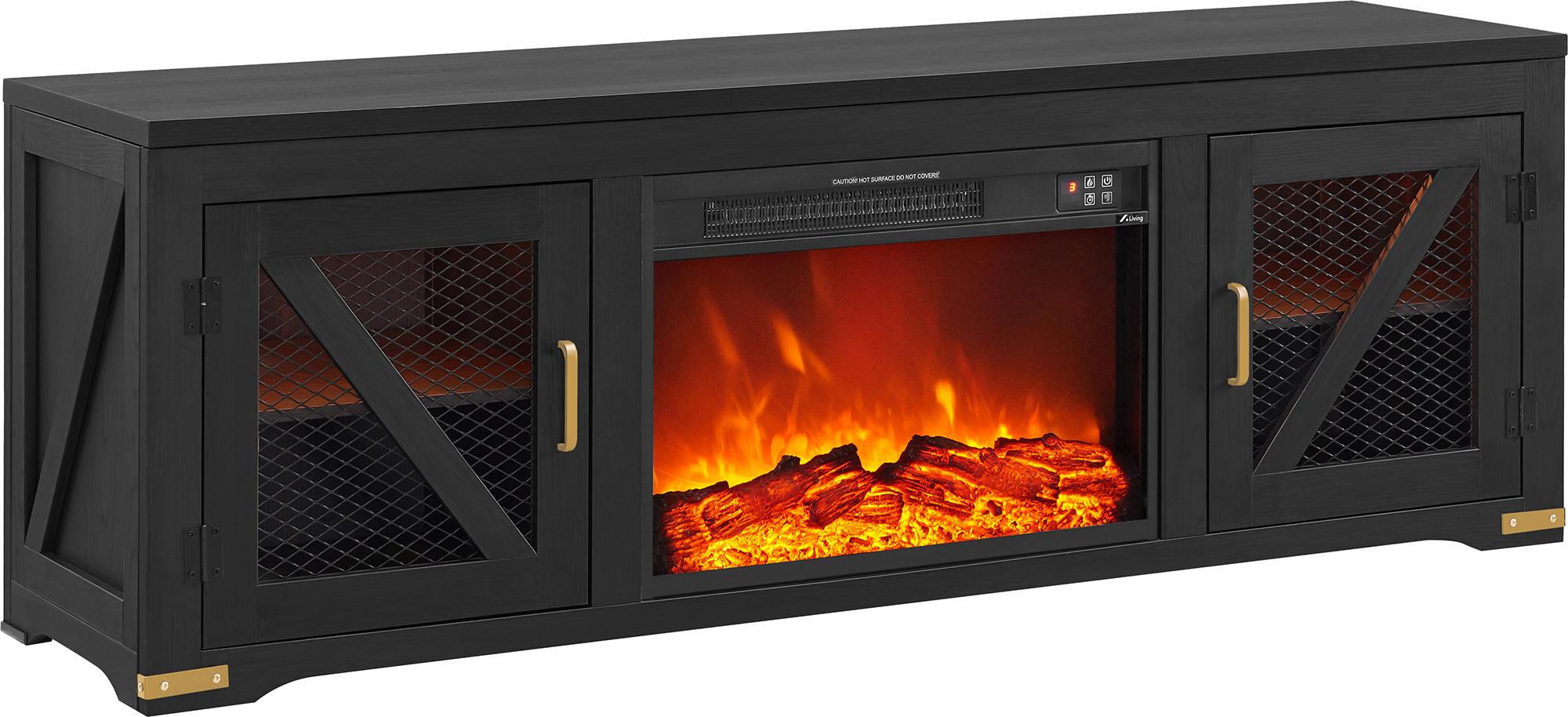 Ashton Unfold 62" TV Console Black