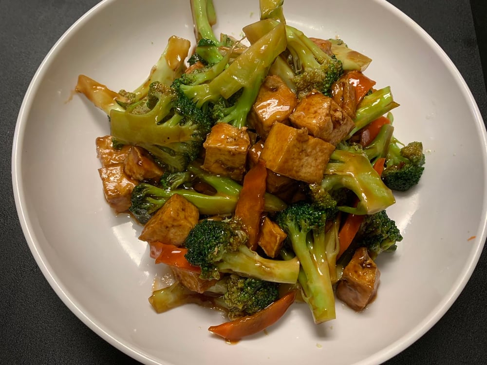 59 芥蓝豆腐Fried Tofu with Broccoli