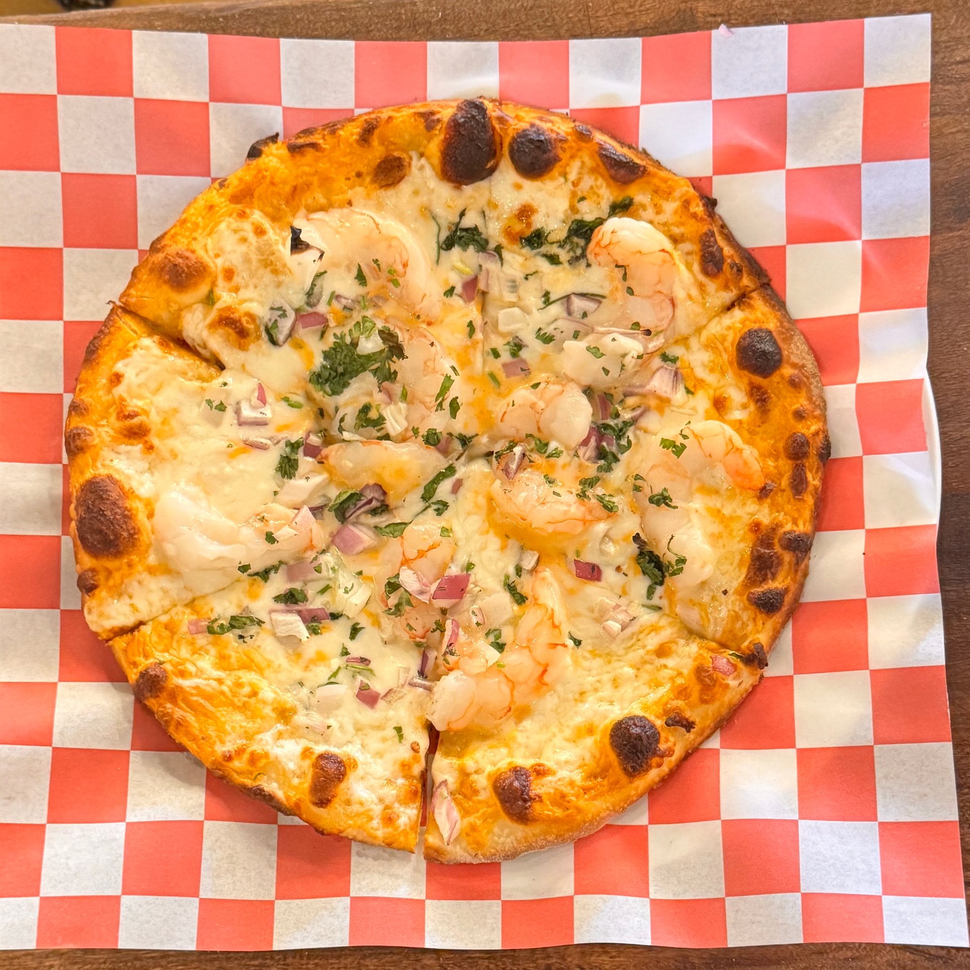 Chipotle Shrimp Pizza