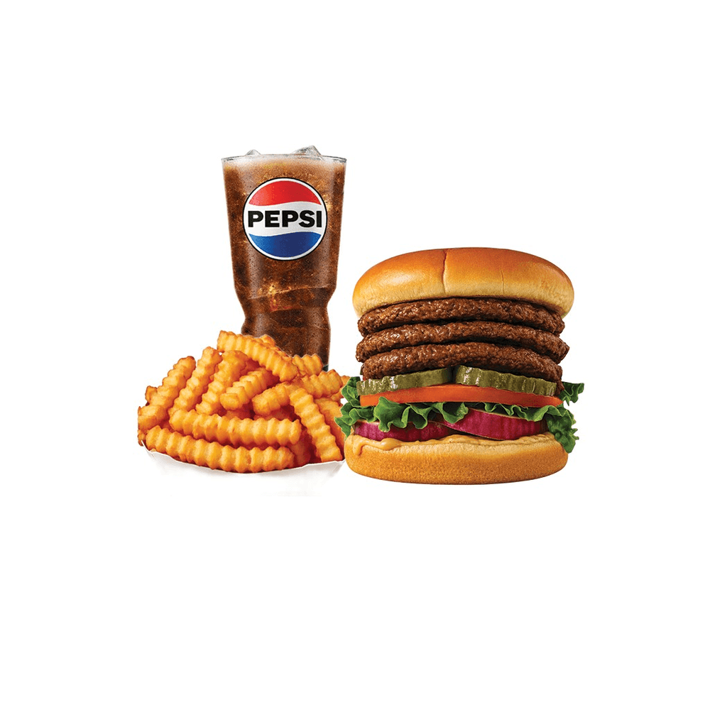 15. Junior Triple Burger Combo