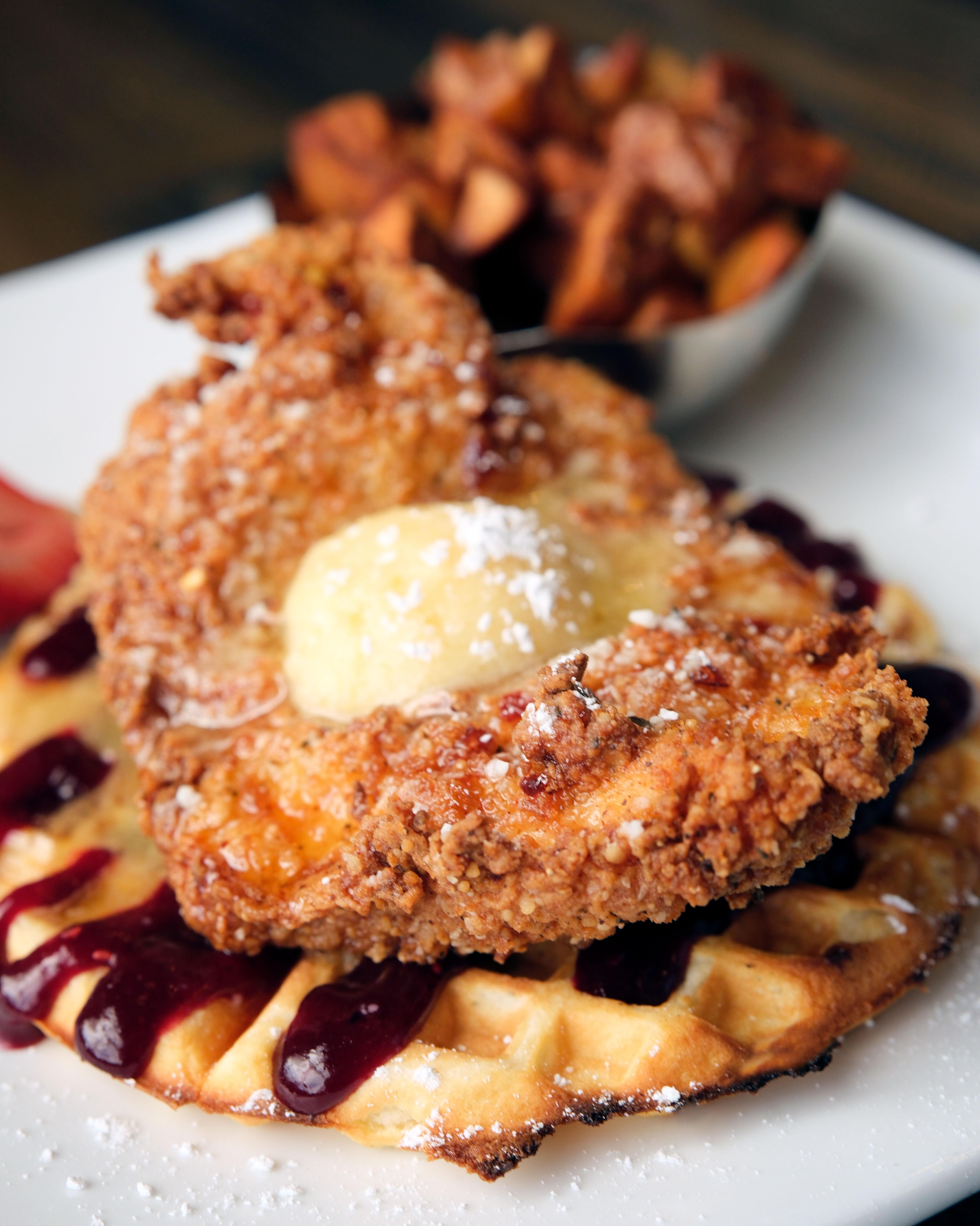 chicken and waffles