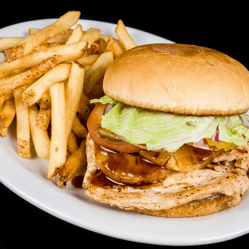 The Chicken Teriyaki Barn Burger