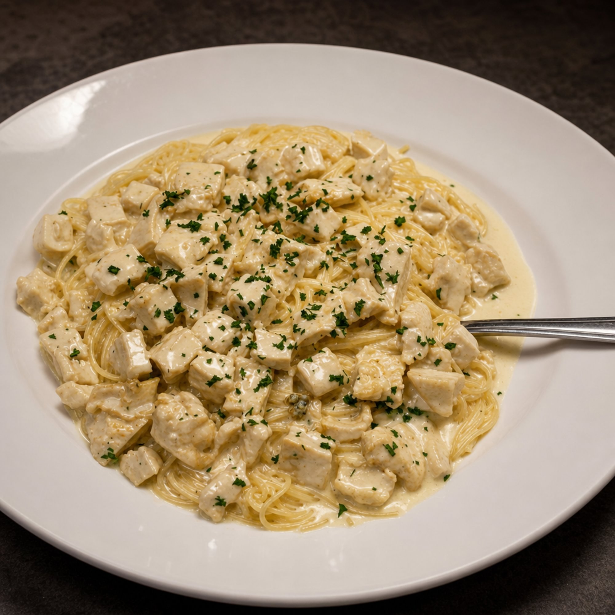 Lunch Alfredo Pasta