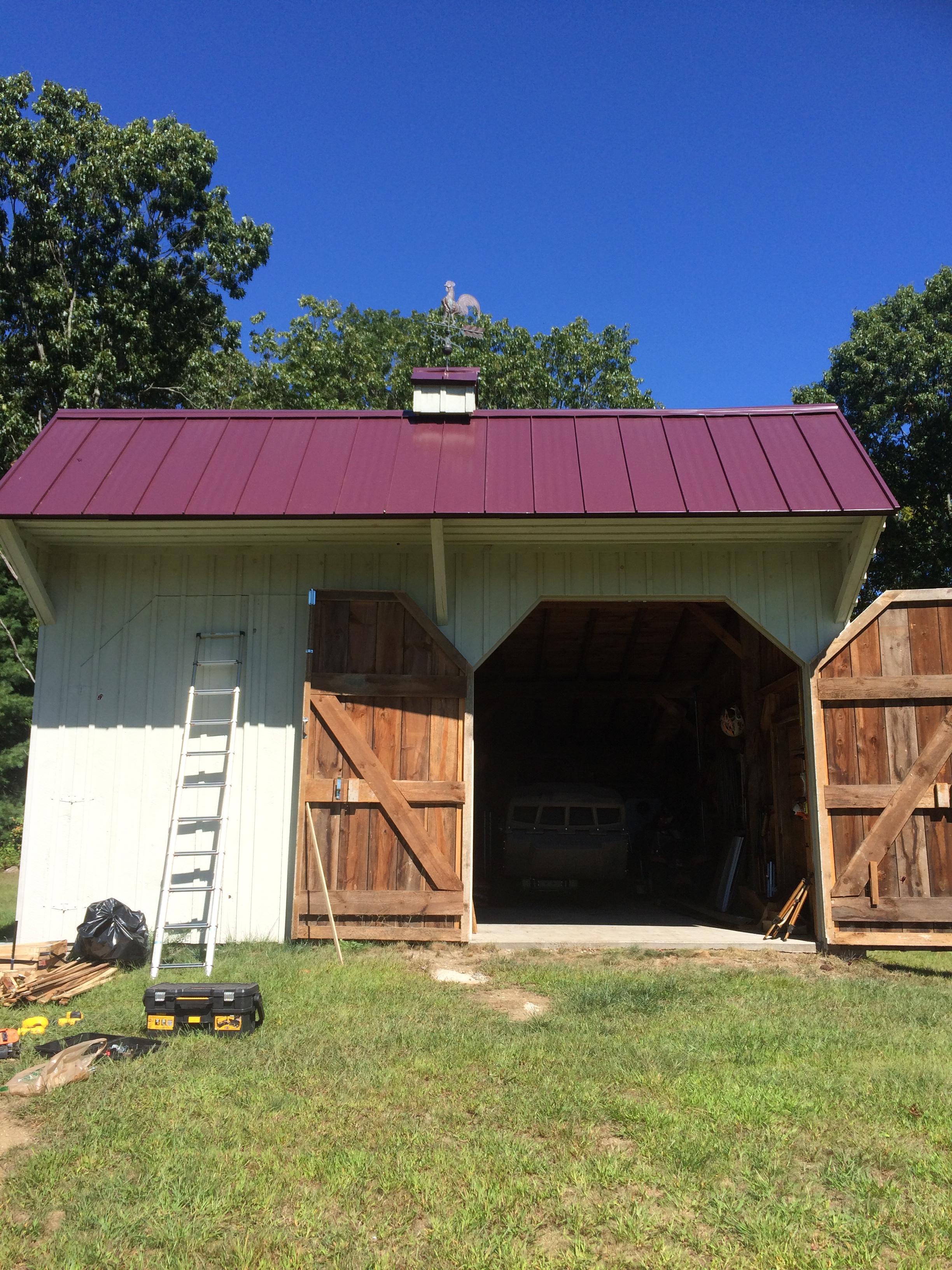 New standing seam metal roof install
