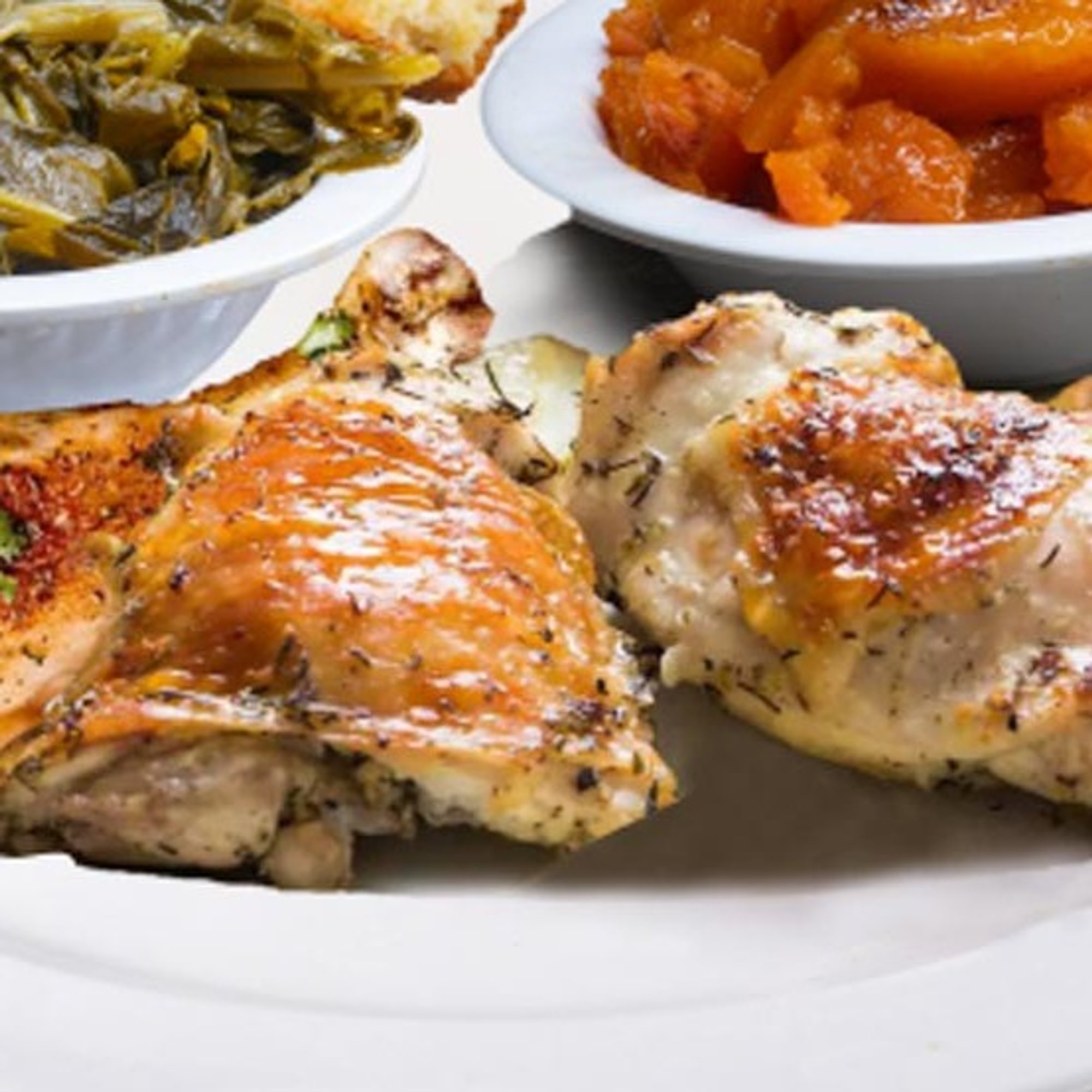 Baked Chicken with Two Sides