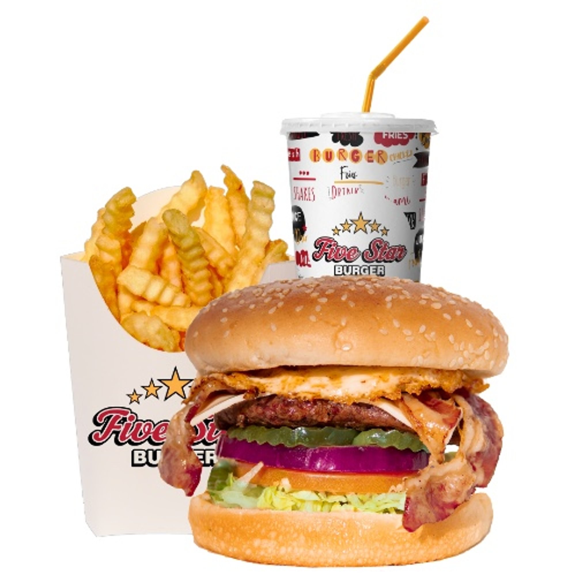 Bacon & Eggs Burger Combo