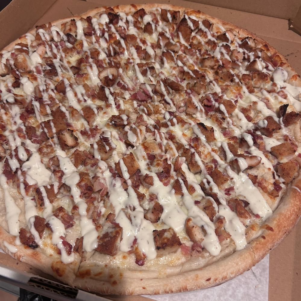 Chicken Bacon Ranch Pizza