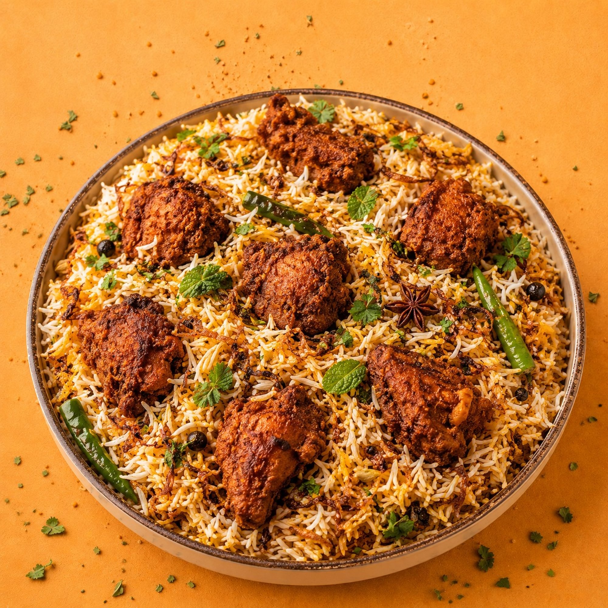 Fry Piece Chicken Biryani