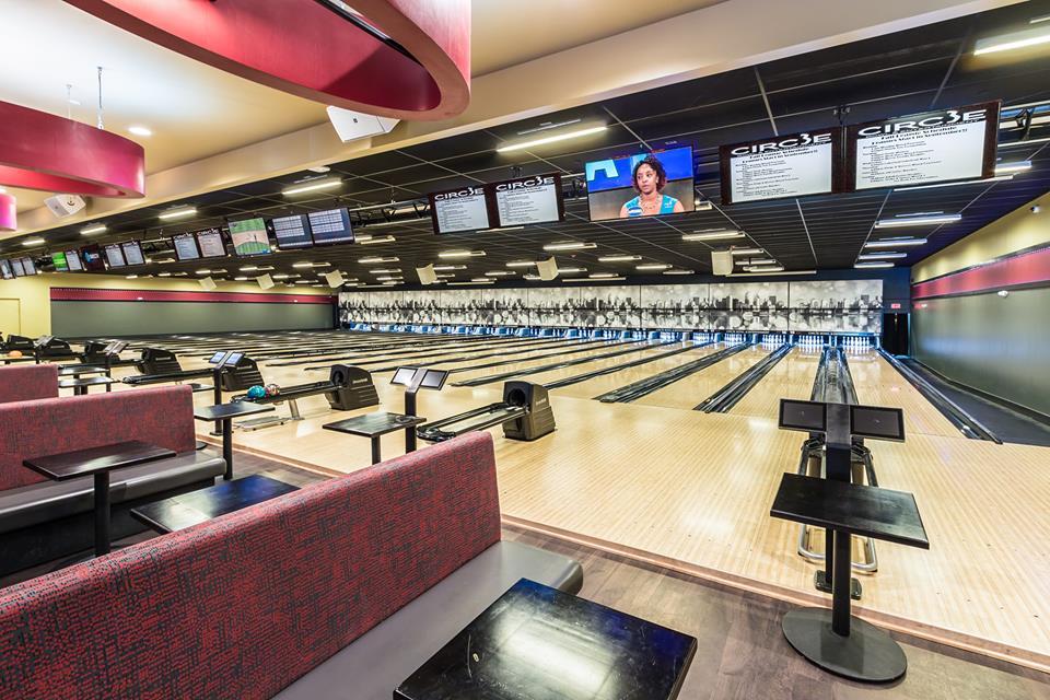 Our main 20 lanes with 5 projectors!