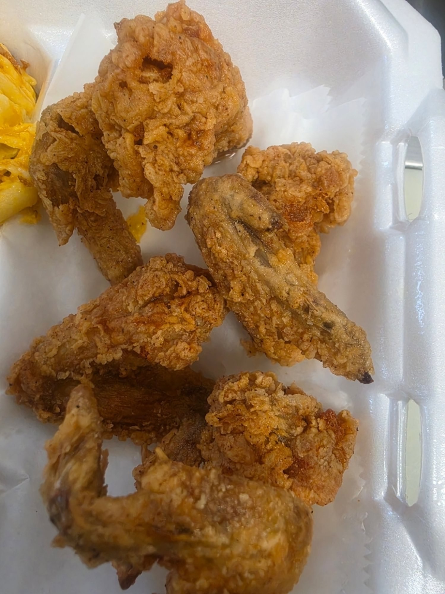 Fried Wings (3) w/ 1 Side