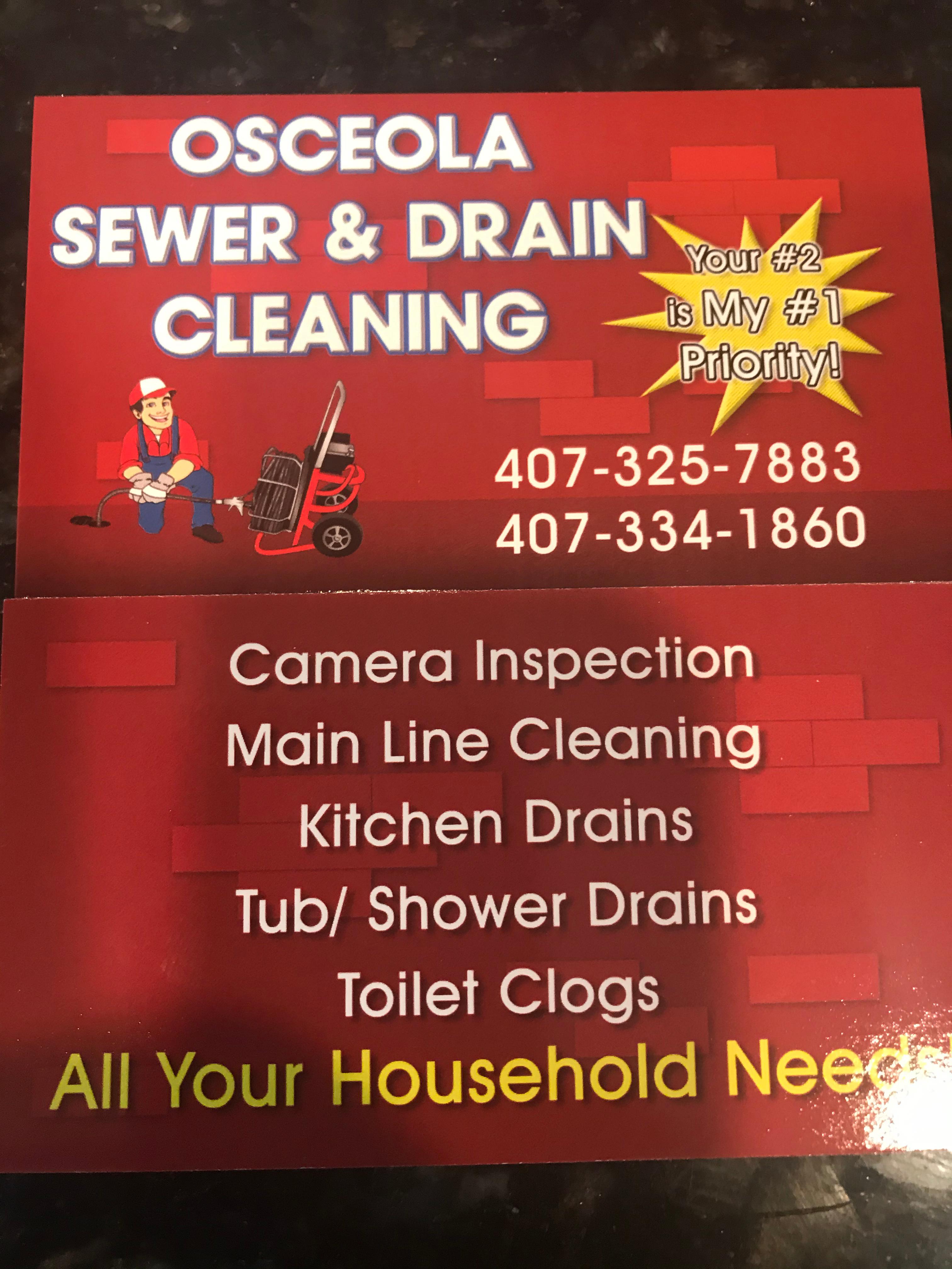 Osceola Sewer and Drain Cleaning Photo