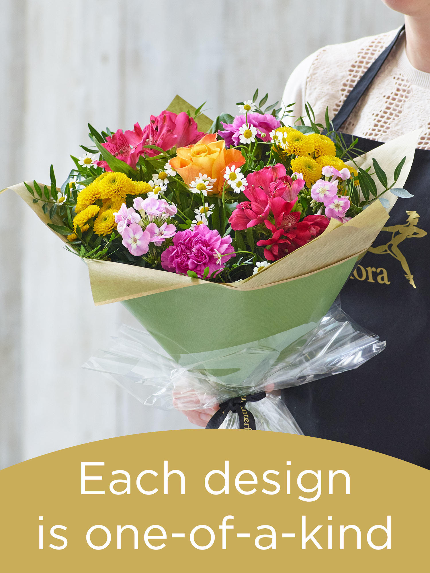 Summer lily free hand-tied bouquet