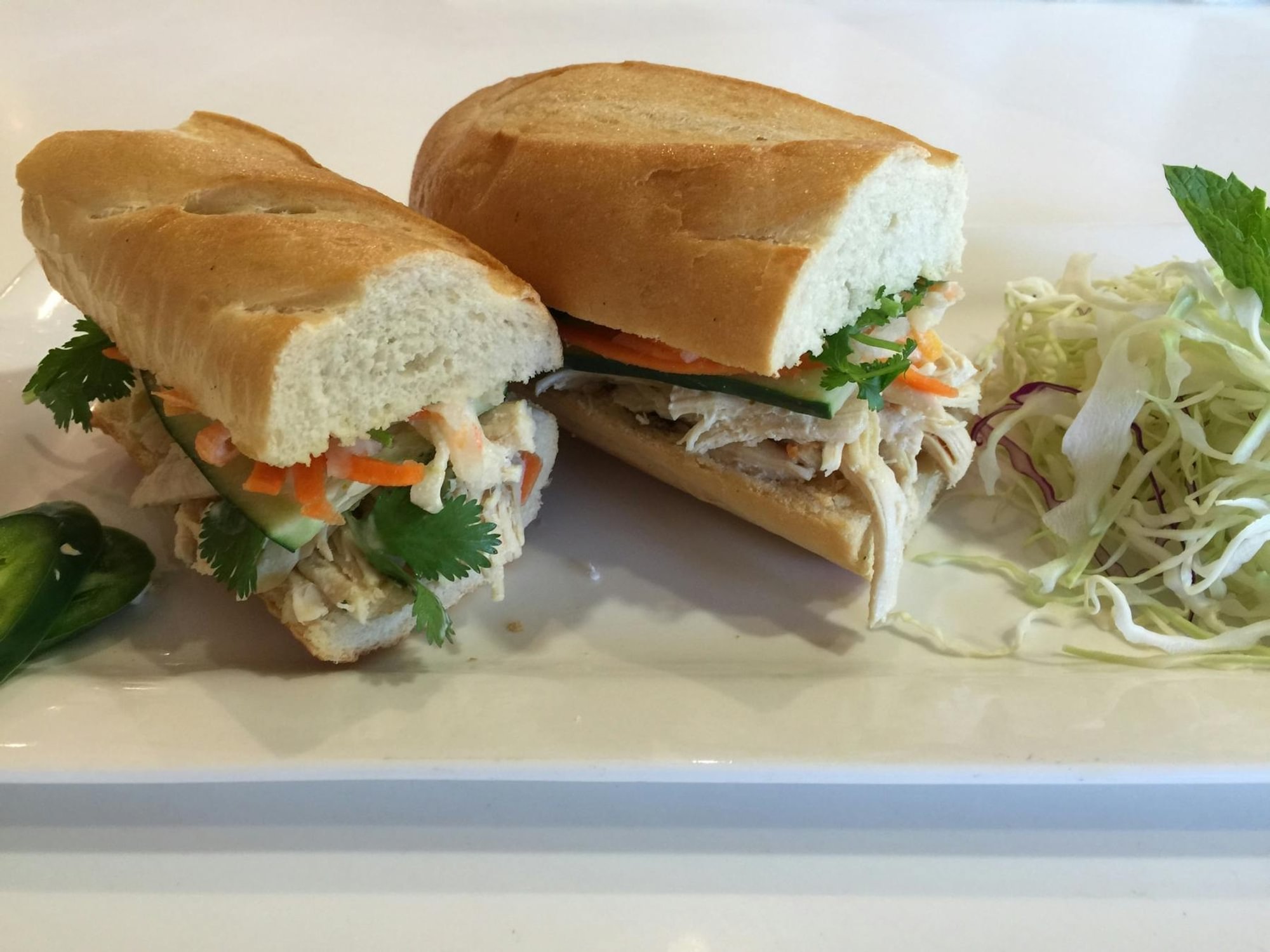 Pulled Chicken Banh Mi