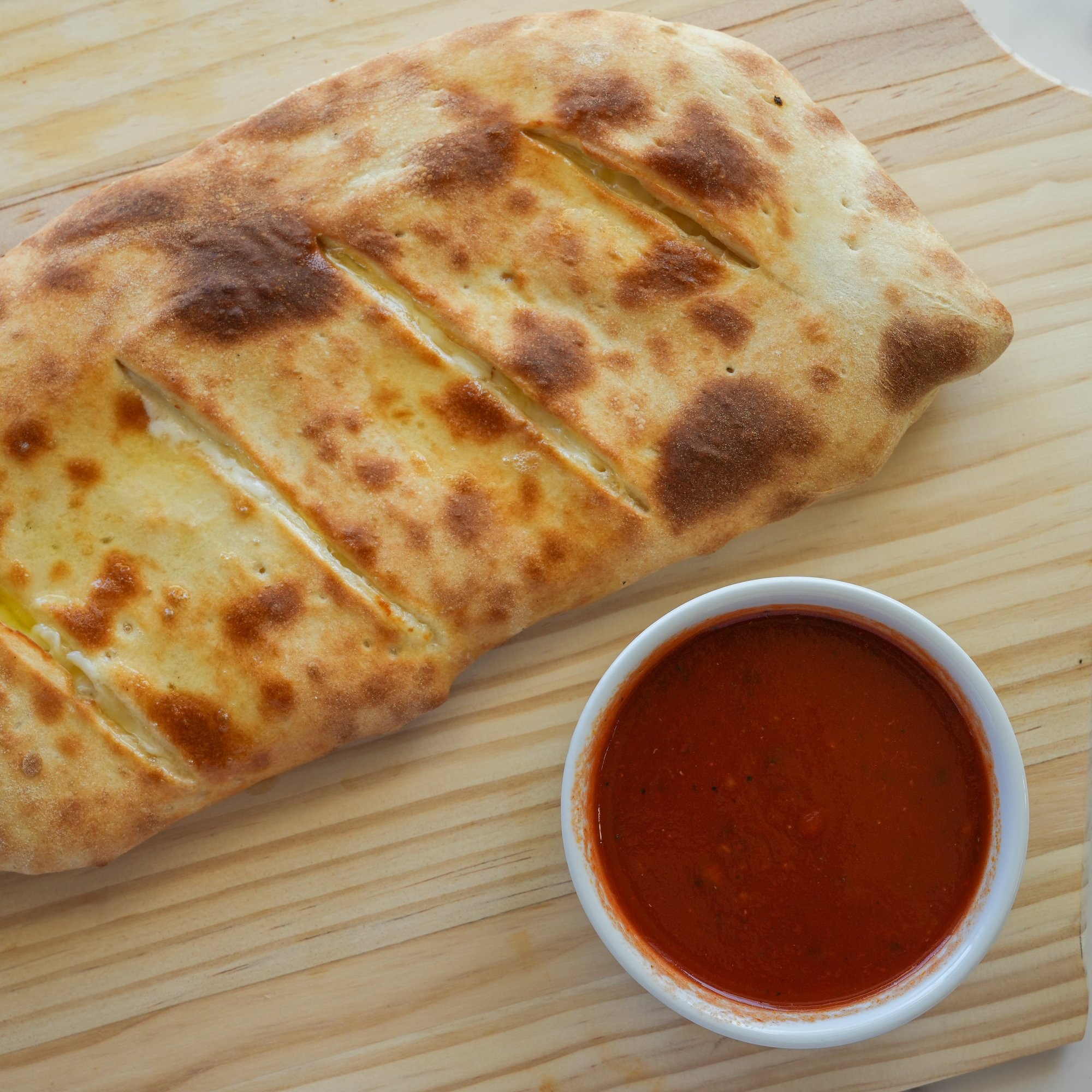 Cheese Calzone with Ricotta & Mozzarella