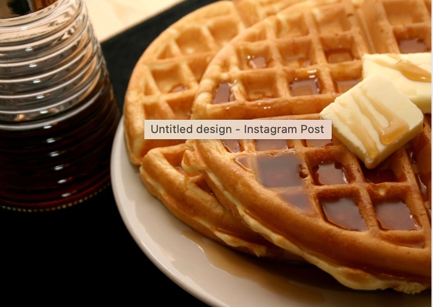 Waffle with Choice of Meat
