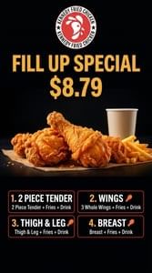 Breast, Fries, and Drink