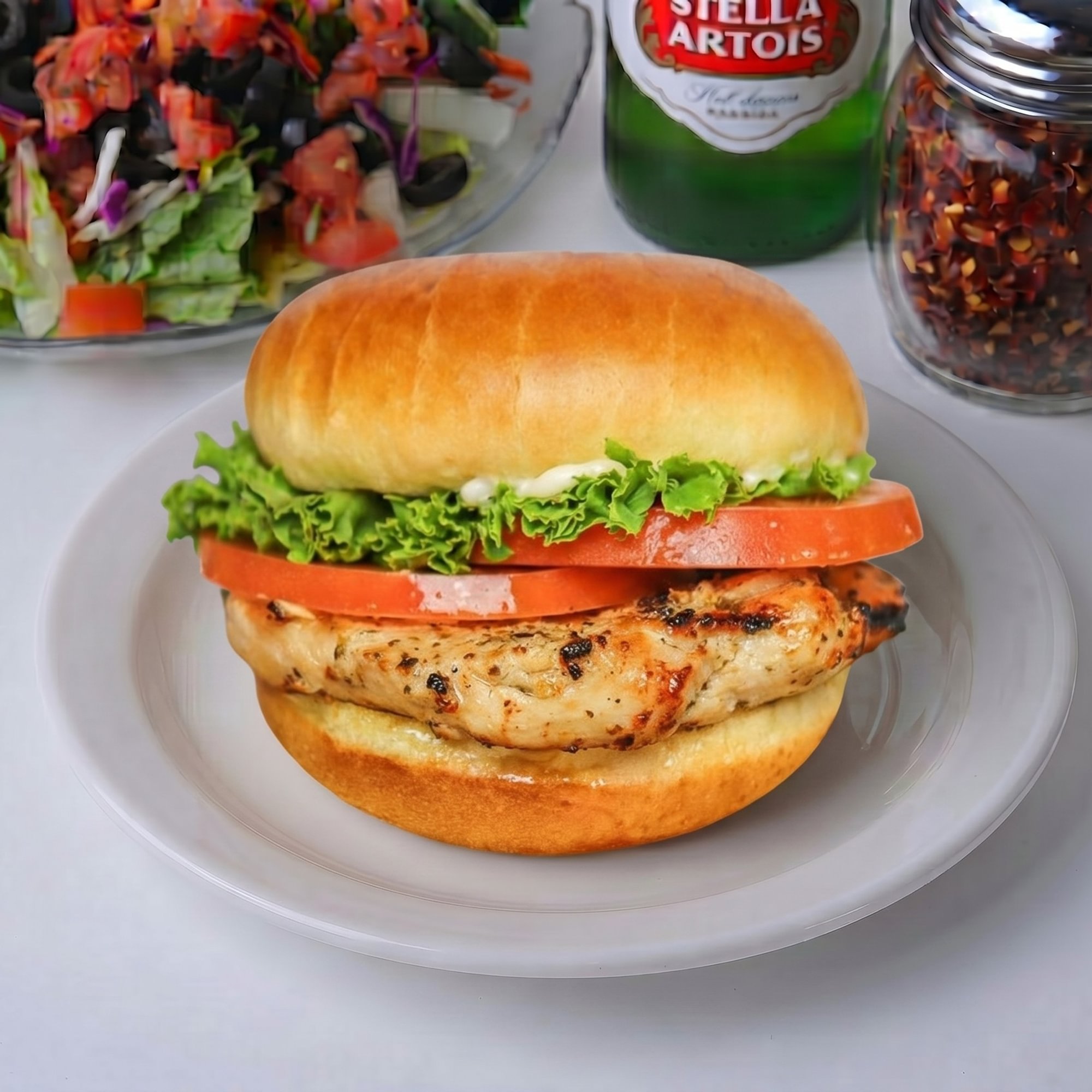 Bacon and Cheddar Cheese Chicken Sandwich