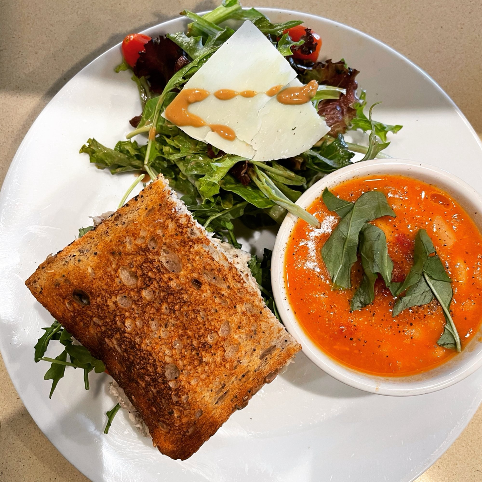 Cup of Soup & Mixed Greens Salad