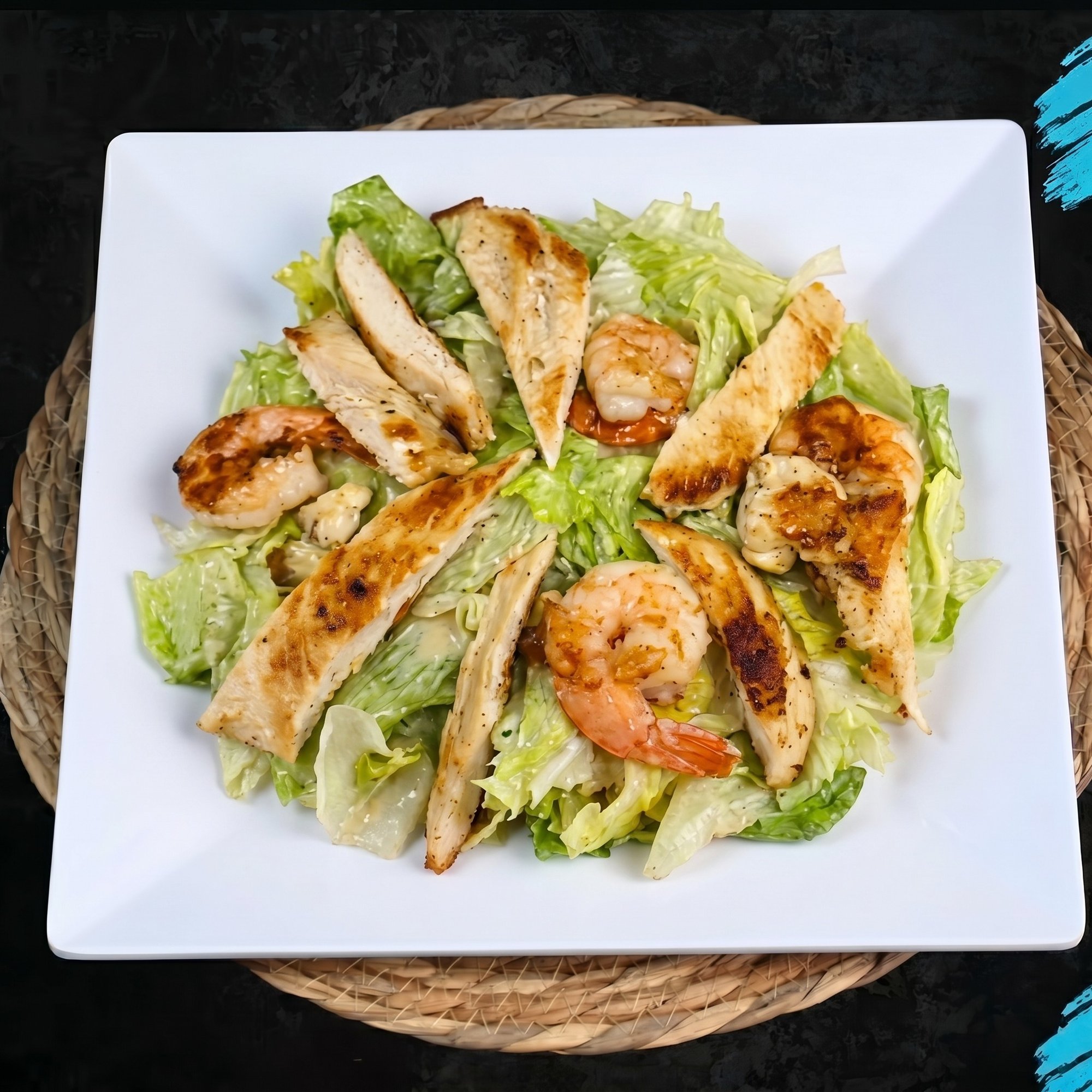 Ensalada Cesar de Camarones