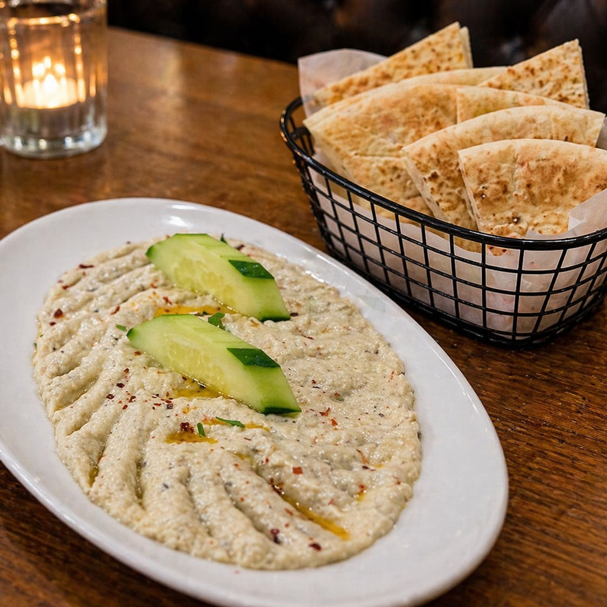 Smoked Eggplant Dip + 2 Pita