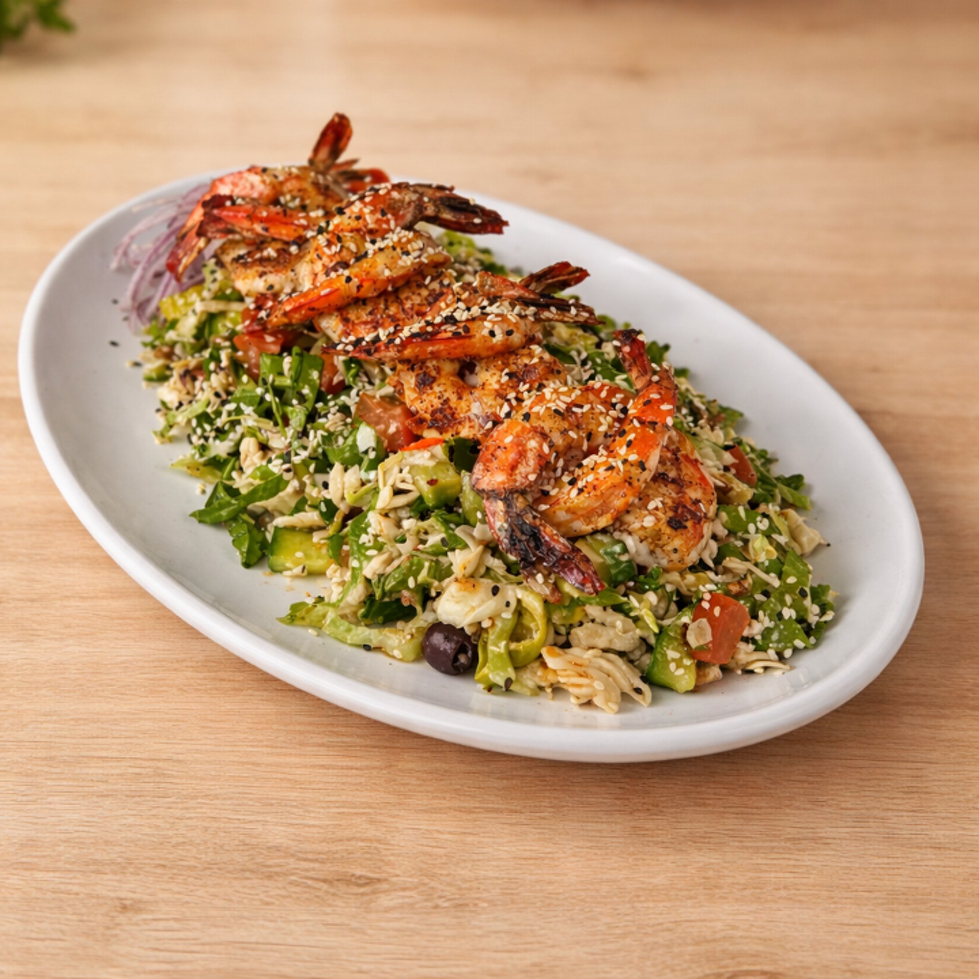 Asian Cajun Salad Dinner
