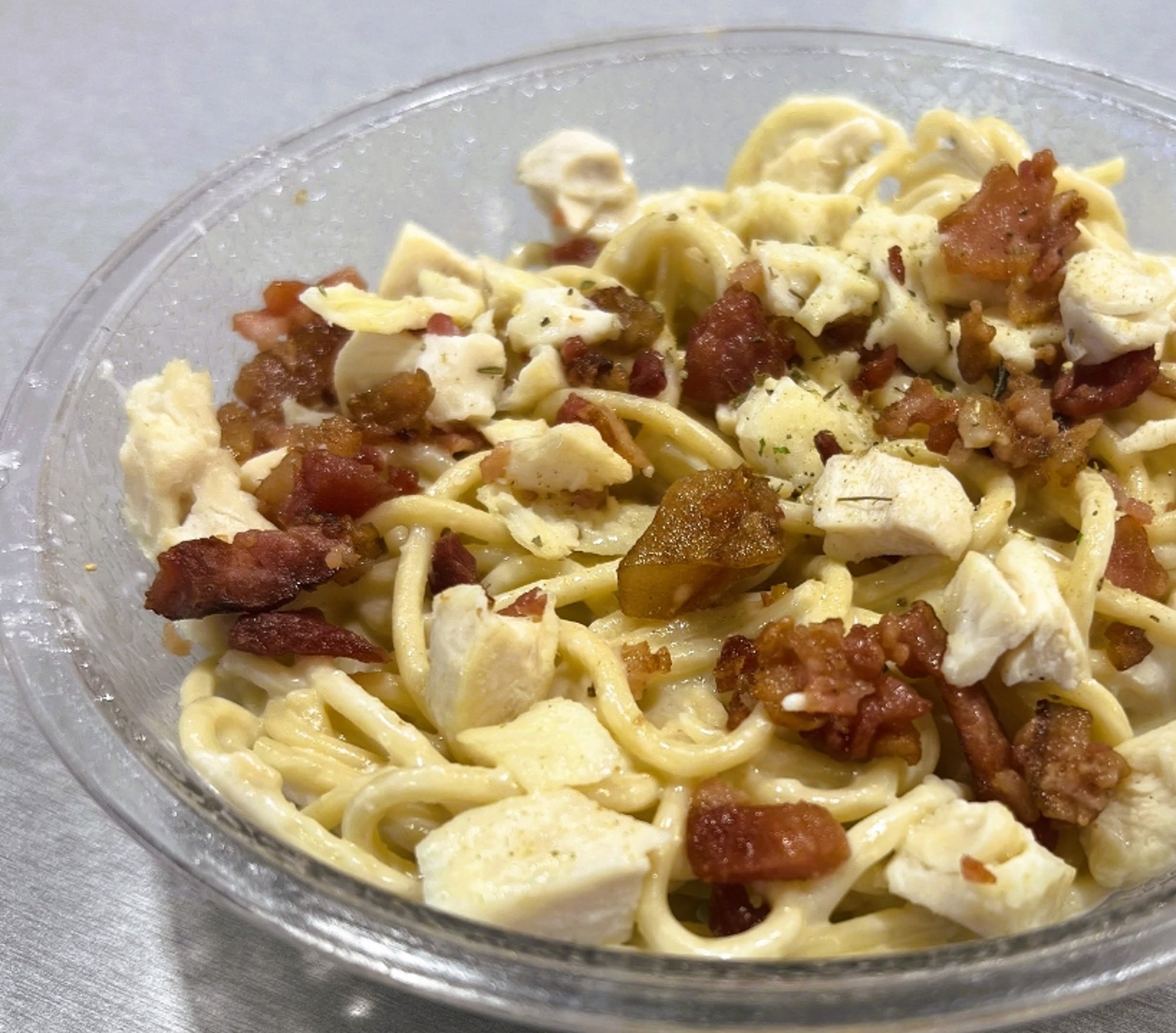 Gluten Free Chicken Bacon Alfredo