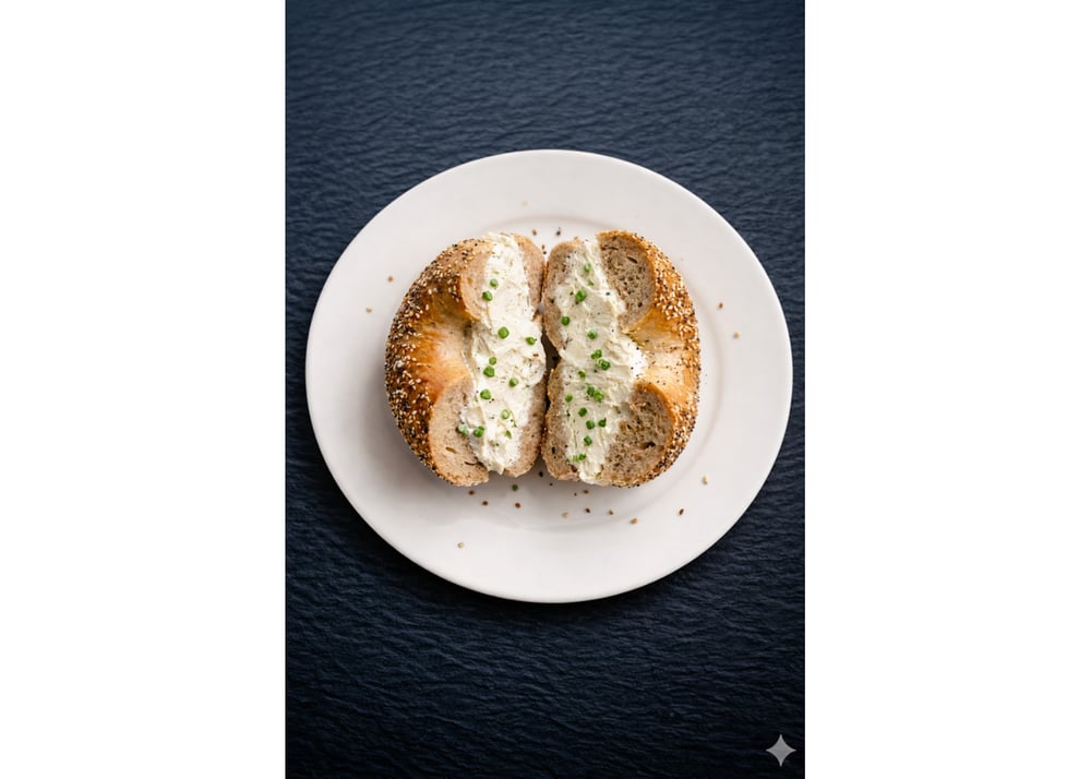 Scallion Cream Cheese Sandwich