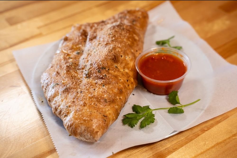 Cheese & Sauce Calzone