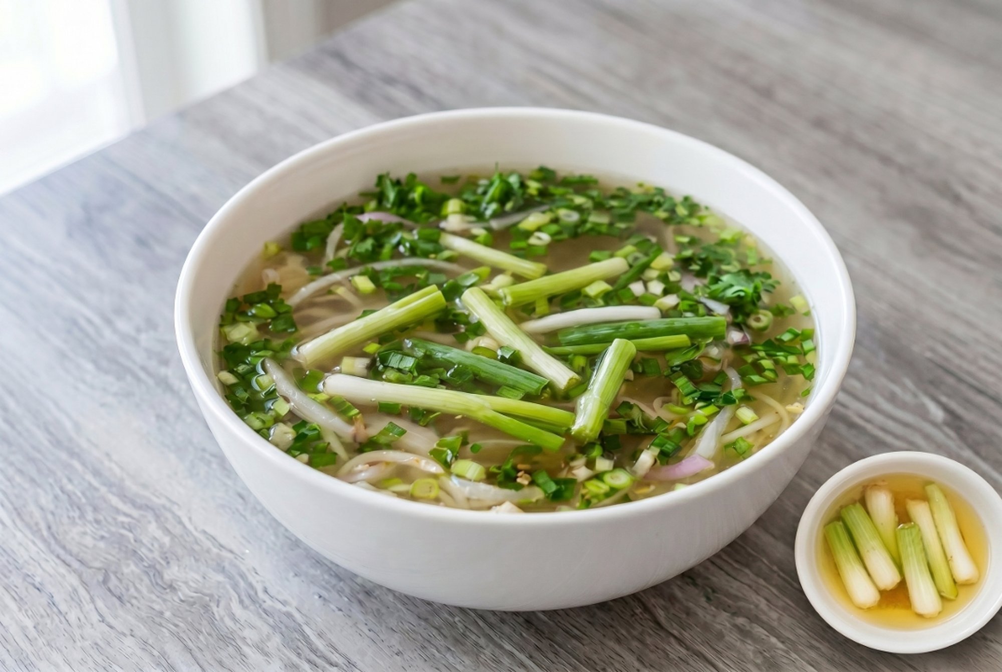 Green Onions W Fatty Broth - Hanh Tran Nuoc Beo
