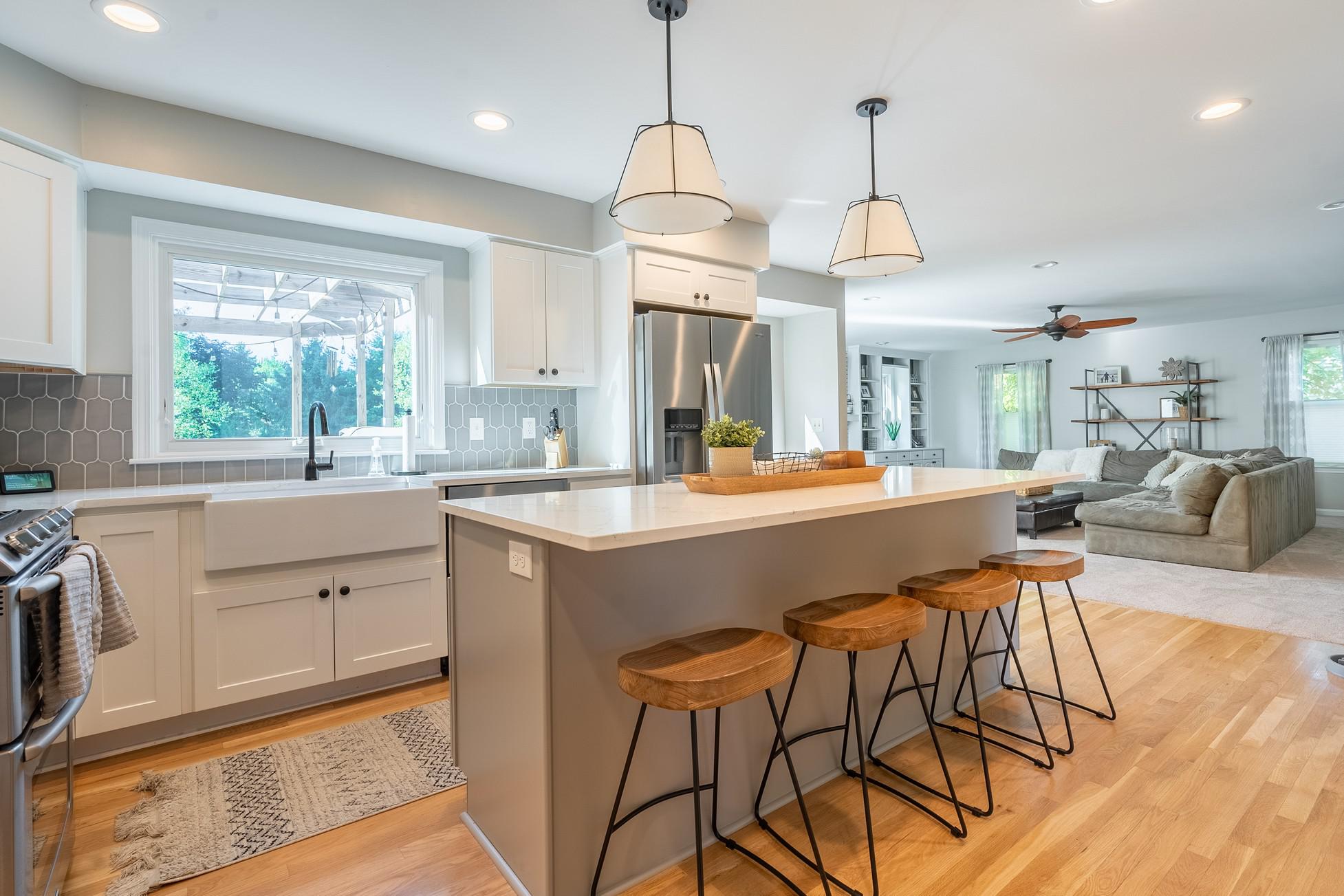 Westerville Ohio Kitchen Remodel with island for functional layout perfect for entertaining