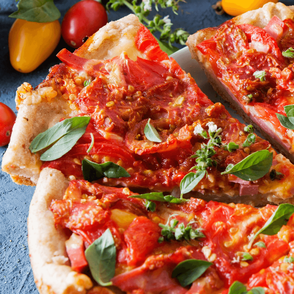 Regular pizza slice