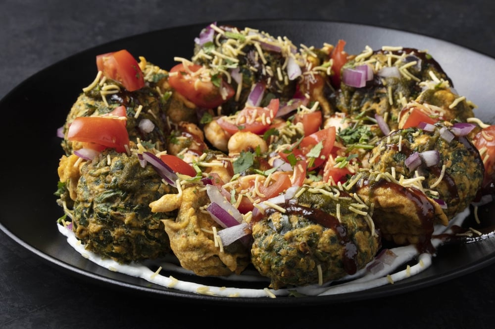 Crispy Palak Chaat (G, N)