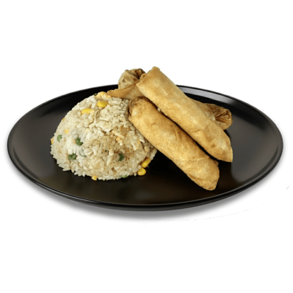 3 Pieces Lumpia with Fried Rice