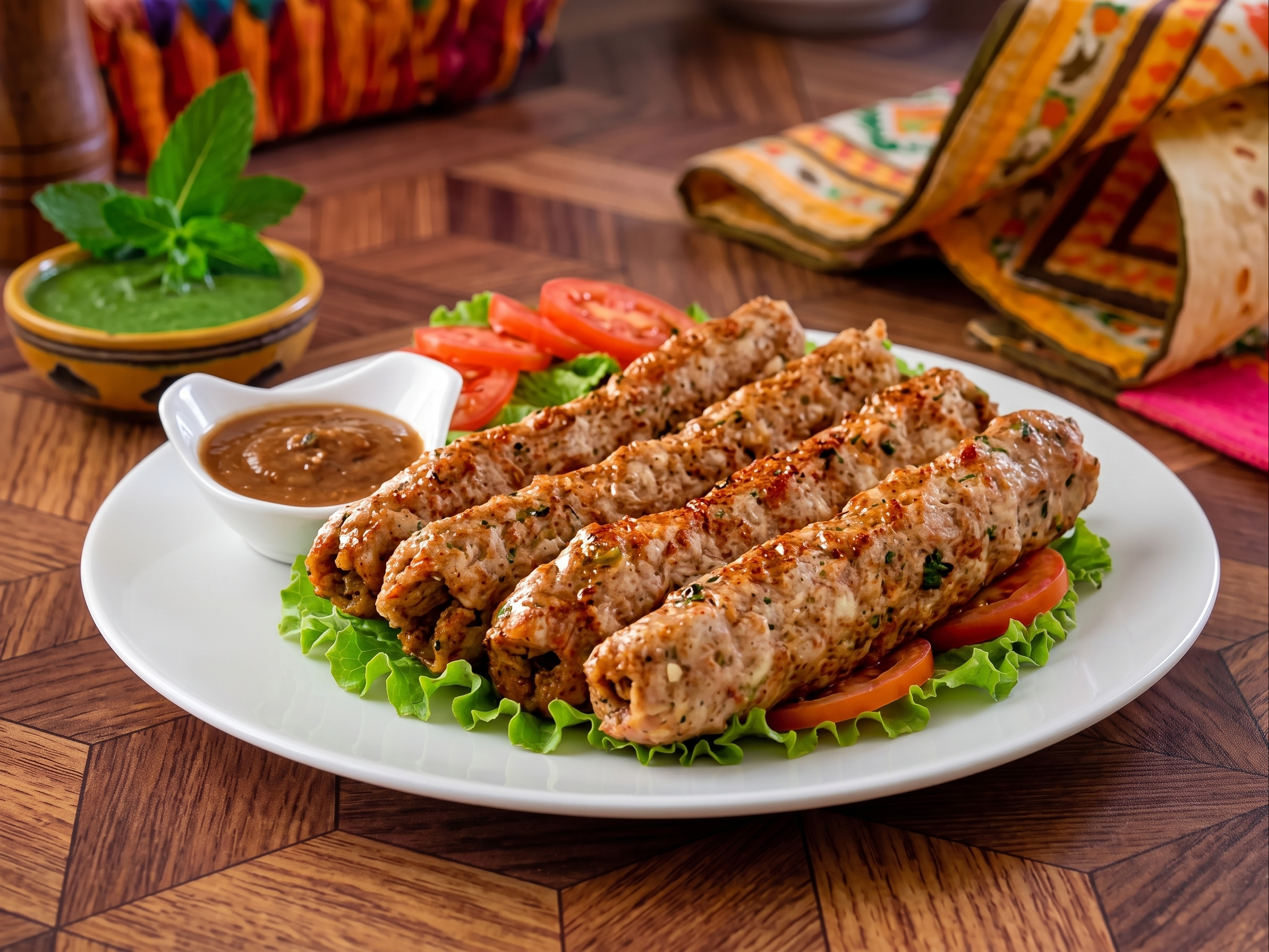 Beef Seekh Kabab 4 Pcs
