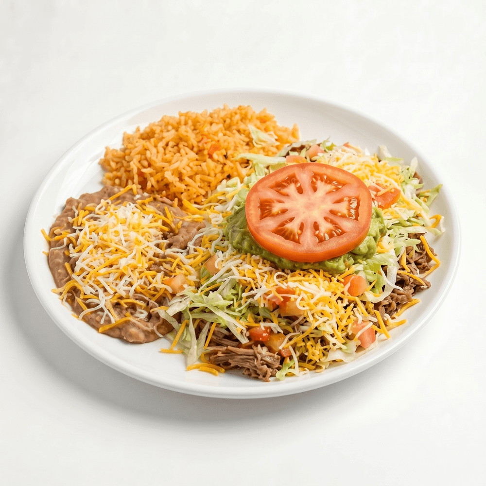 Combo #3 - 2 Cheese Enchiladas, Rice, Beans & Guacamole